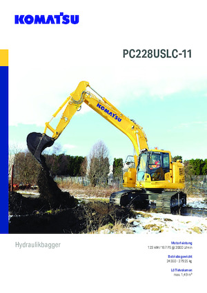 Rupsgraafmachines Komatsu PC228USLC-11E0