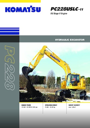 Rupsgraafmachines Komatsu PC228USLC-11E0
