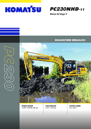 Rupsgraafmachines Komatsu PC230NHD-11E0