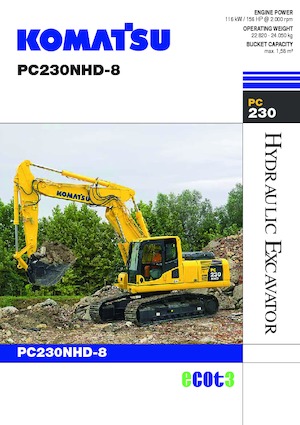Rupsgraafmachines Komatsu PC230NHD-8