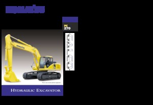 Rupsgraafmachines Komatsu PC270-7