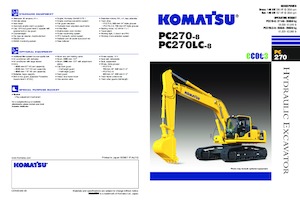 Rupsgraafmachines Komatsu PC270-8