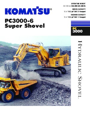 Rupsgraafmachines Komatsu PC3000-6