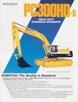 Rupsgraafmachines Komatsu PC300HD-5