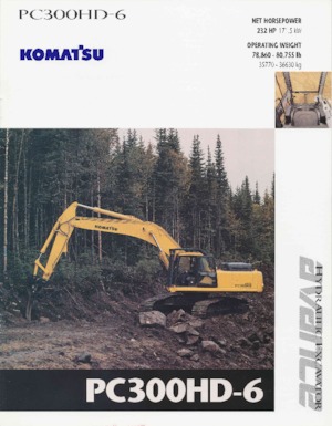 Rupsgraafmachines Komatsu PC300HD-6