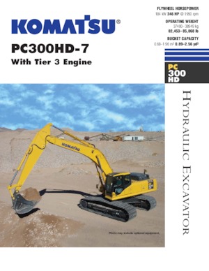 Rupsgraafmachines Komatsu PC300HD-7