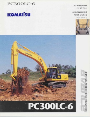 Rupsgraafmachines Komatsu PC300LC-6