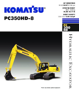 Rupsgraafmachines Komatsu PC350HD-8