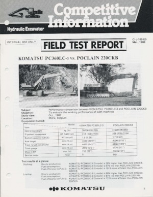 Rupsgraafmachines Komatsu PC360LC-3