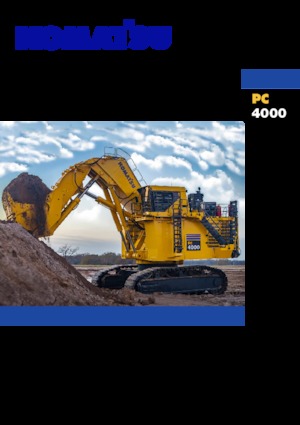 Rupsgraafmachines Komatsu PC4000-11