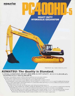 Rupsgraafmachines Komatsu PC400HD-5