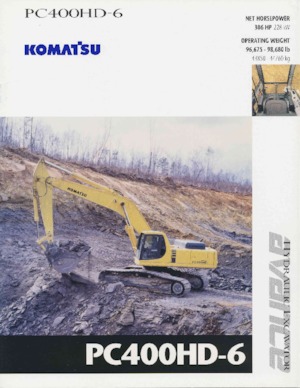 Rupsgraafmachines Komatsu PC400HD-6