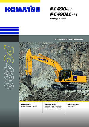 Rupsgraafmachines Komatsu PC490LC-11E0