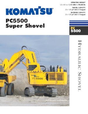 Rupsgraafmachines Komatsu PC5500