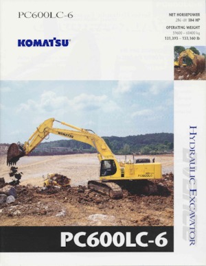 Rupsgraafmachines Komatsu PC600-6