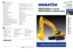 Rupsgraafmachines Komatsu PC600-8R
