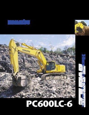 Rupsgraafmachines Komatsu PC600LC-6