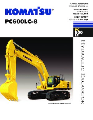 Rupsgraafmachines Komatsu PC600LC-8