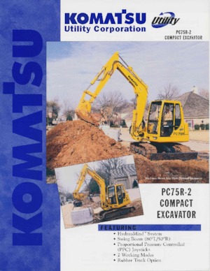 Rupsgraafmachines Komatsu PC75R-2