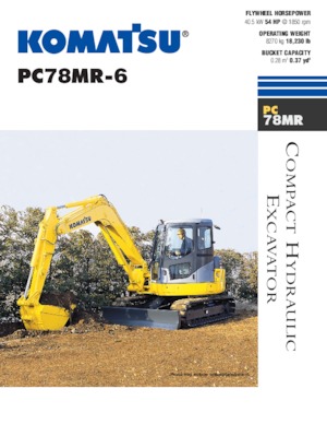 Rupsgraafmachines Komatsu PC78MR-6