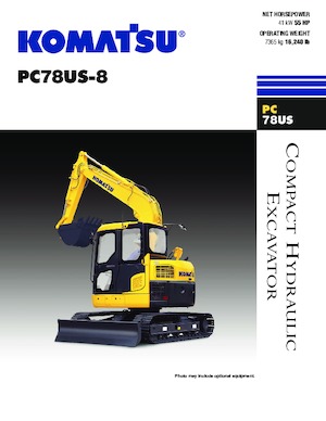 Rupsgraafmachines Komatsu PC78US-8