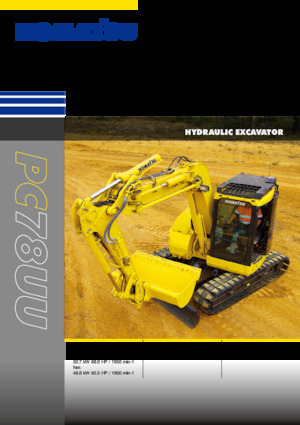 Rupsgraafmachines Komatsu PC78UU-10