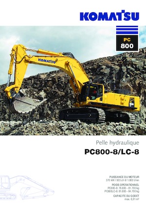 Rupsgraafmachines Komatsu PC800-8 