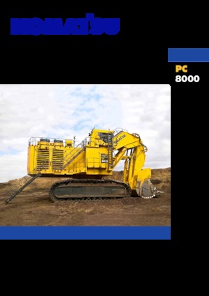 Rupsgraafmachines Komatsu PC8000-11 