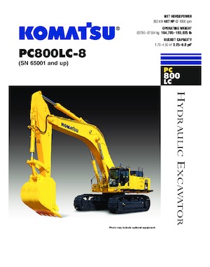 Rupsgraafmachines Komatsu PC800LC-8/PC800-8