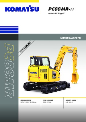 Rupsgraafmachines Komatsu PC88MR-11E0