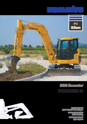 Rupsgraafmachines Komatsu PC88MR-8