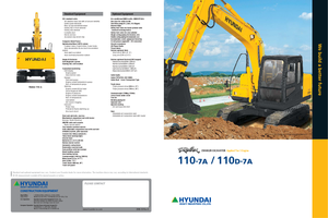 Rupsgraafmachines Hyundai R 110 D-7 A