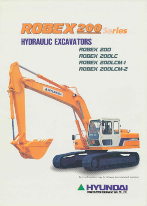 Rupsgraafmachines Hyundai R 200