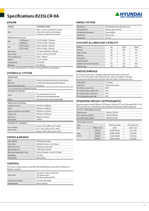 Rupsgraafmachines Hyundai R 235 LCR-9 A