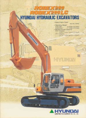Rupsgraafmachines Hyundai R 280