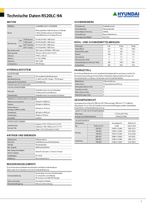 Rupsgraafmachines Hyundai R 520 LC-9 A
