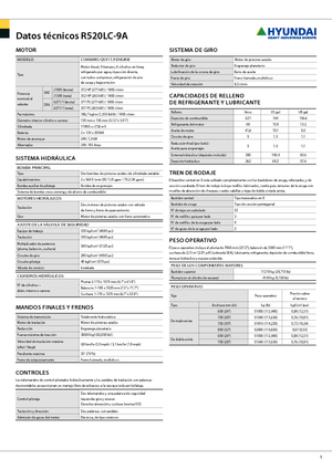 Rupsgraafmachines Hyundai R 520 LC-9 A
