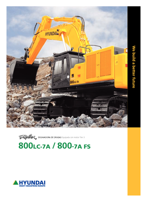 Rupsgraafmachines Hyundai R 800 LC 7A