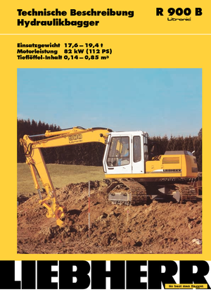 Rupsgraafmachines Liebherr R 900 B Litronic