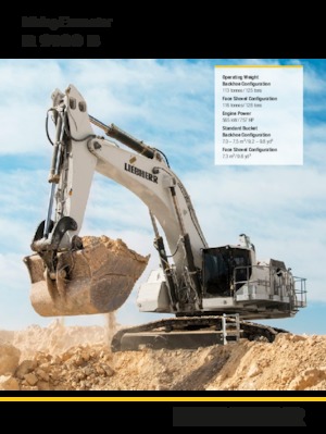 Rupsgraafmachines Liebherr R 9100 B 