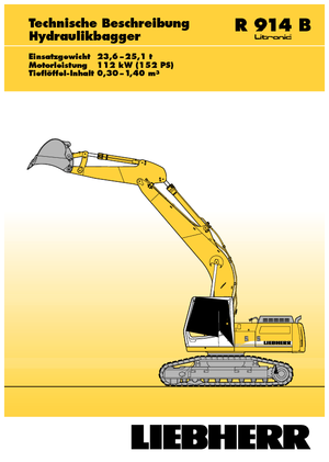 Rupsgraafmachines Liebherr R 914 B Litronic HDSL