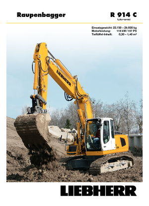 Rupsgraafmachines Liebherr R 914 C Litronic HDSL