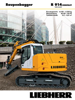 Rupsgraafmachines Liebherr R 914 Compact Litronic