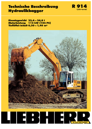 Rupsgraafmachines Liebherr R 914 Litronic HD-SL