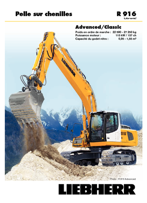 Rupsgraafmachines Liebherr R 916 Advanced