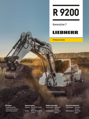 Rupsgraafmachines Liebherr R 9200 G7