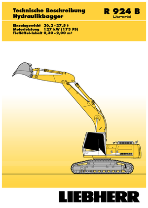 Rupsgraafmachines Liebherr R 924 B Litronic HDSL