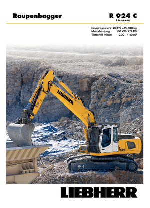Rupsgraafmachines Liebherr R 924 C Litronic HDSL