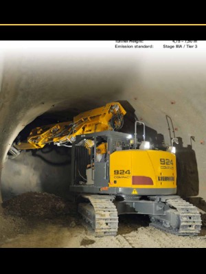 Rupsgraafmachines Liebherr R 924 Compact Tunnel Litronic