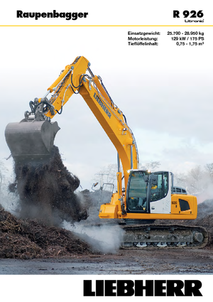 Rupsgraafmachines Liebherr R 926